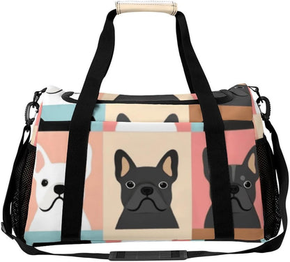 Lightweight Weekender Overnight Bag Foldable Travel Duffel Tote Bag Carry On for Women Gym Luggage
