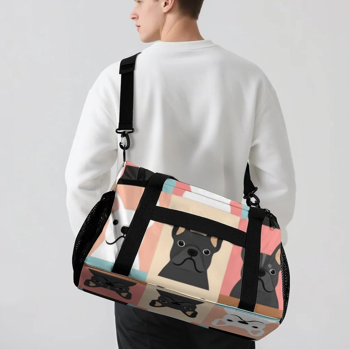 Lightweight Weekender Overnight Bag Foldable Travel Duffel Tote Bag Carry On for Women Gym Luggage