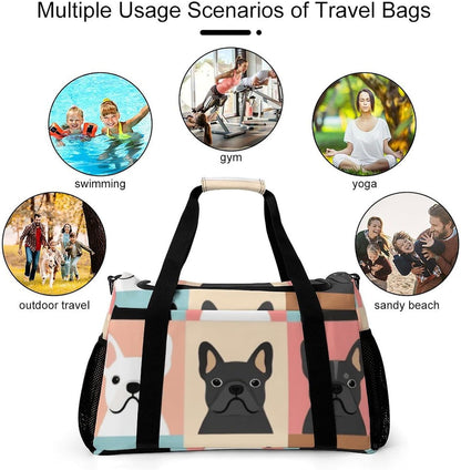 Lightweight Weekender Overnight Bag Foldable Travel Duffel Tote Bag Carry On for Women Gym Luggage