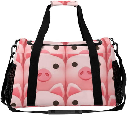 Lightweight Weekender Overnight Bag Foldable Travel Duffel Tote Bag Carry On for Women Gym Luggage