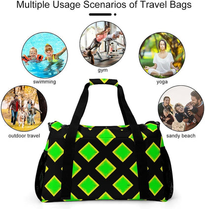 Lightweight Weekender Overnight Bag Foldable Travel Duffel Tote Bag Carry On for Women Gym Luggage