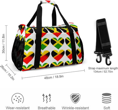Lightweight Weekender Overnight Bag Foldable Travel Duffel Tote Bag Carry On for Women Gym Luggage