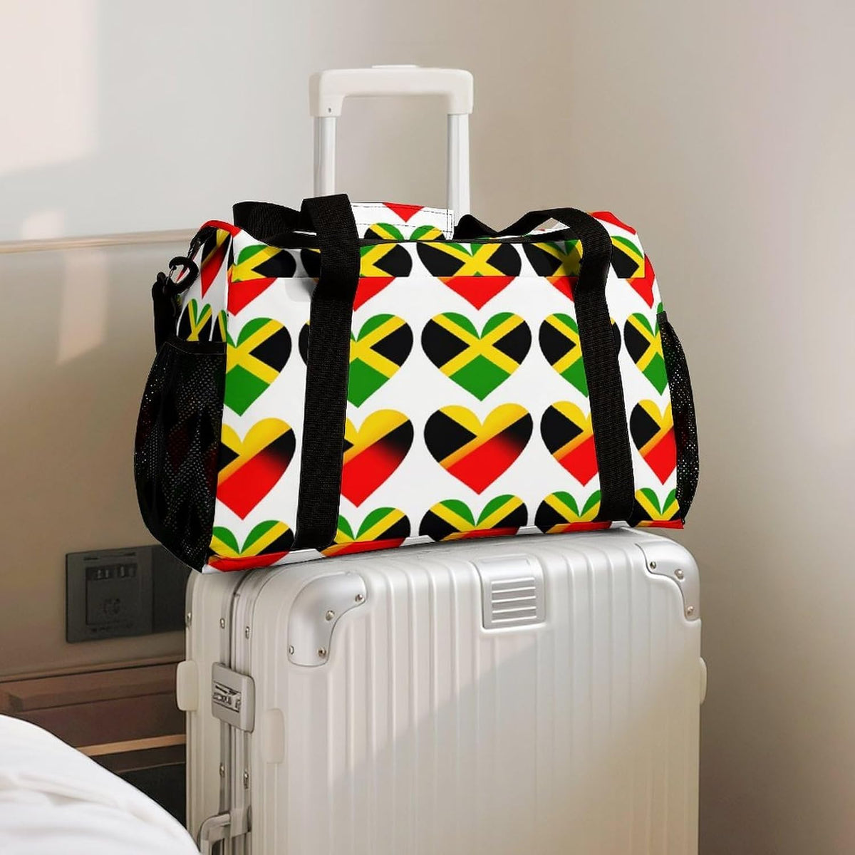 Lightweight Weekender Overnight Bag Foldable Travel Duffel Tote Bag Carry On for Women Gym Luggage