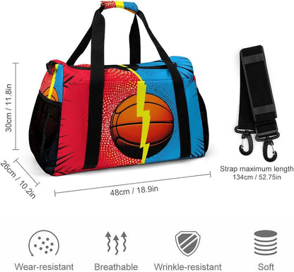 Lightweight Weekender Overnight Bag Foldable Travel Duffel Tote Bag Carry On for Women Gym Luggage
