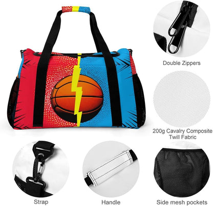Lightweight Weekender Overnight Bag Foldable Travel Duffel Tote Bag Carry On for Women Gym Luggage