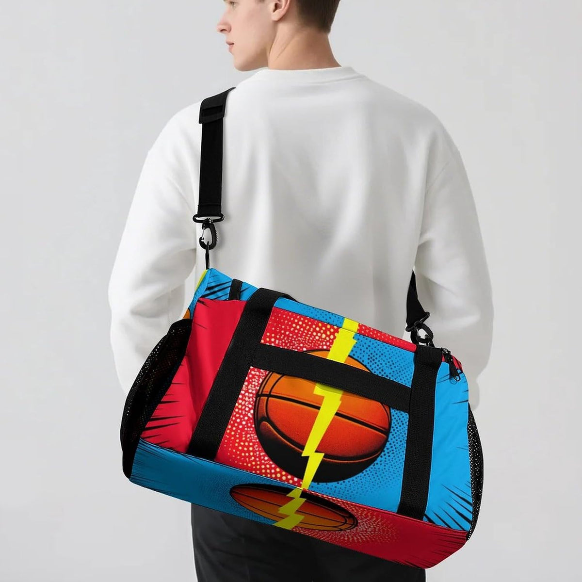 Lightweight Weekender Overnight Bag Foldable Travel Duffel Tote Bag Carry On for Women Gym Luggage
