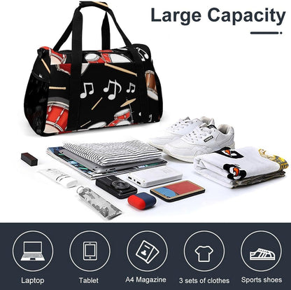 Lightweight Weekender Overnight Bag Foldable Travel Duffel Tote Bag Carry On for Women Gym Luggage