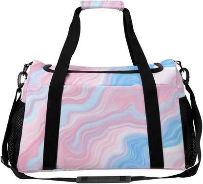 Lightweight Weekender Overnight Bag Foldable Travel Duffel Tote Bag Carry On for Women Gym Luggage