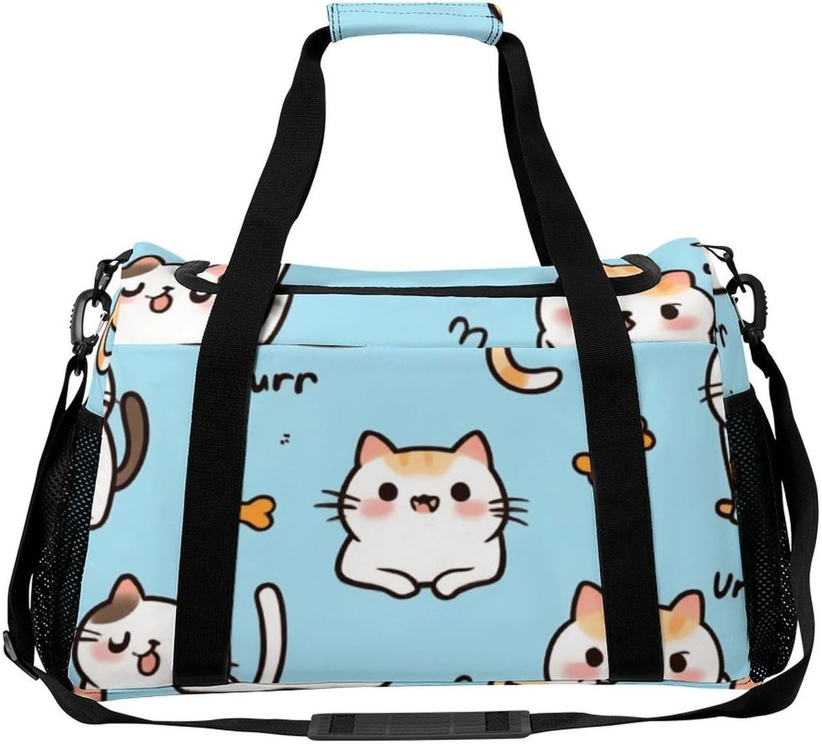 Lightweight Weekender Overnight Bag Foldable Travel Duffel Tote Bag Carry On for Women Gym Luggage