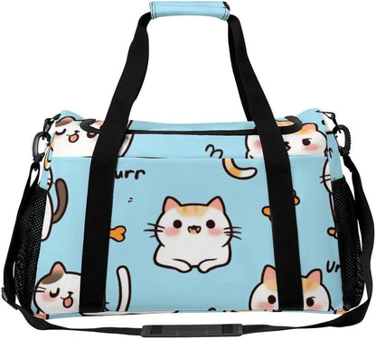 Lightweight Weekender Overnight Bag Foldable Travel Duffel Tote Bag Carry On for Women Gym Luggage