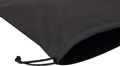 Black Cotton Drawstring Bags (10 x 15 inch - 12 pack) Reusable Washable for Shoes Storage Pantry Wardrobe Camping