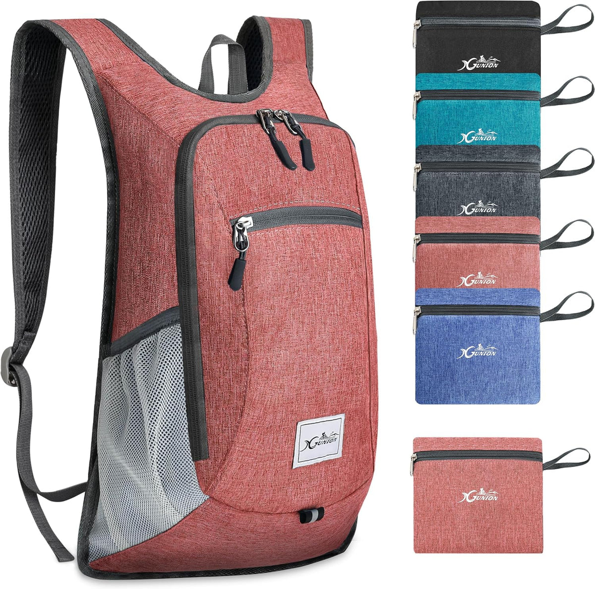 Hiking Backpack 10L Small Travel Lightweight Daypack Foldable Hiking Packable Camping Hiking Backpacks for Women Men (Black)
