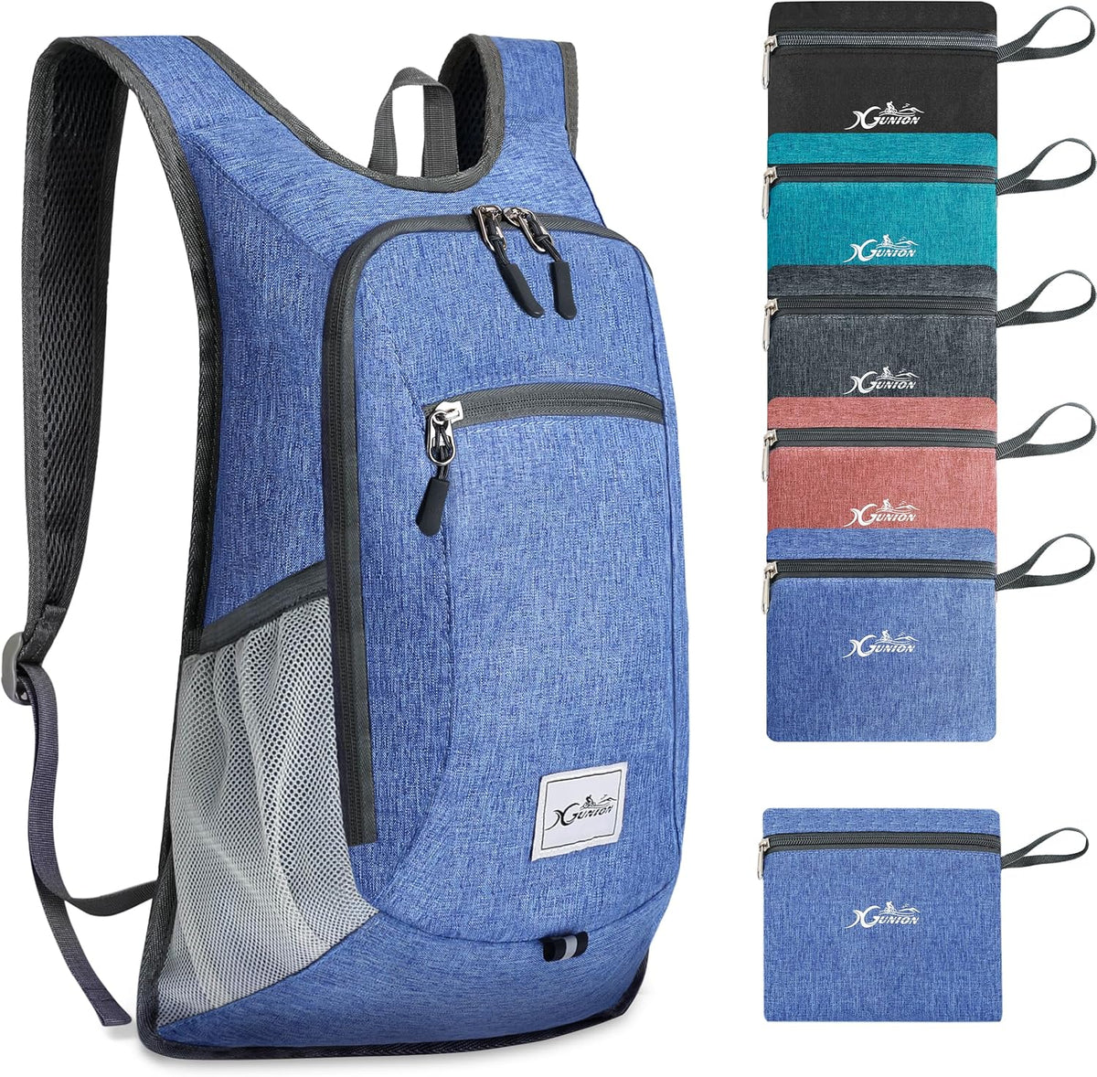 Hiking Backpack 10L Small Travel Lightweight Daypack Foldable Hiking Packable Camping Hiking Backpacks for Women Men (Black)