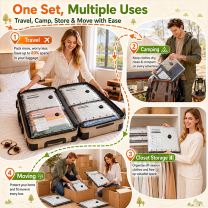 Vacuum Storage Bags with Rechargeable Electric Pump, 15 Combo - Space Saver Vacuum Storage Bags, Blanket & Clothes Storage Bag Vacuums Sealed, Bolsas Para Guardar Ropa Al Vacío