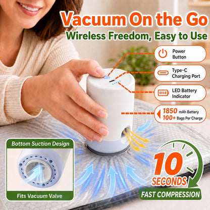 Vacuum Storage Bags with Rechargeable Electric Pump, 15 Combo - Space Saver Vacuum Storage Bags, Blanket & Clothes Storage Bag Vacuums Sealed, Bolsas Para Guardar Ropa Al Vacío
