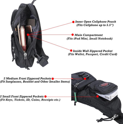 Sling Backpacks, Sling Chest Bag Shoulder Crossbody Bags for Men Women Outdoor Travel | Outdoor Travel