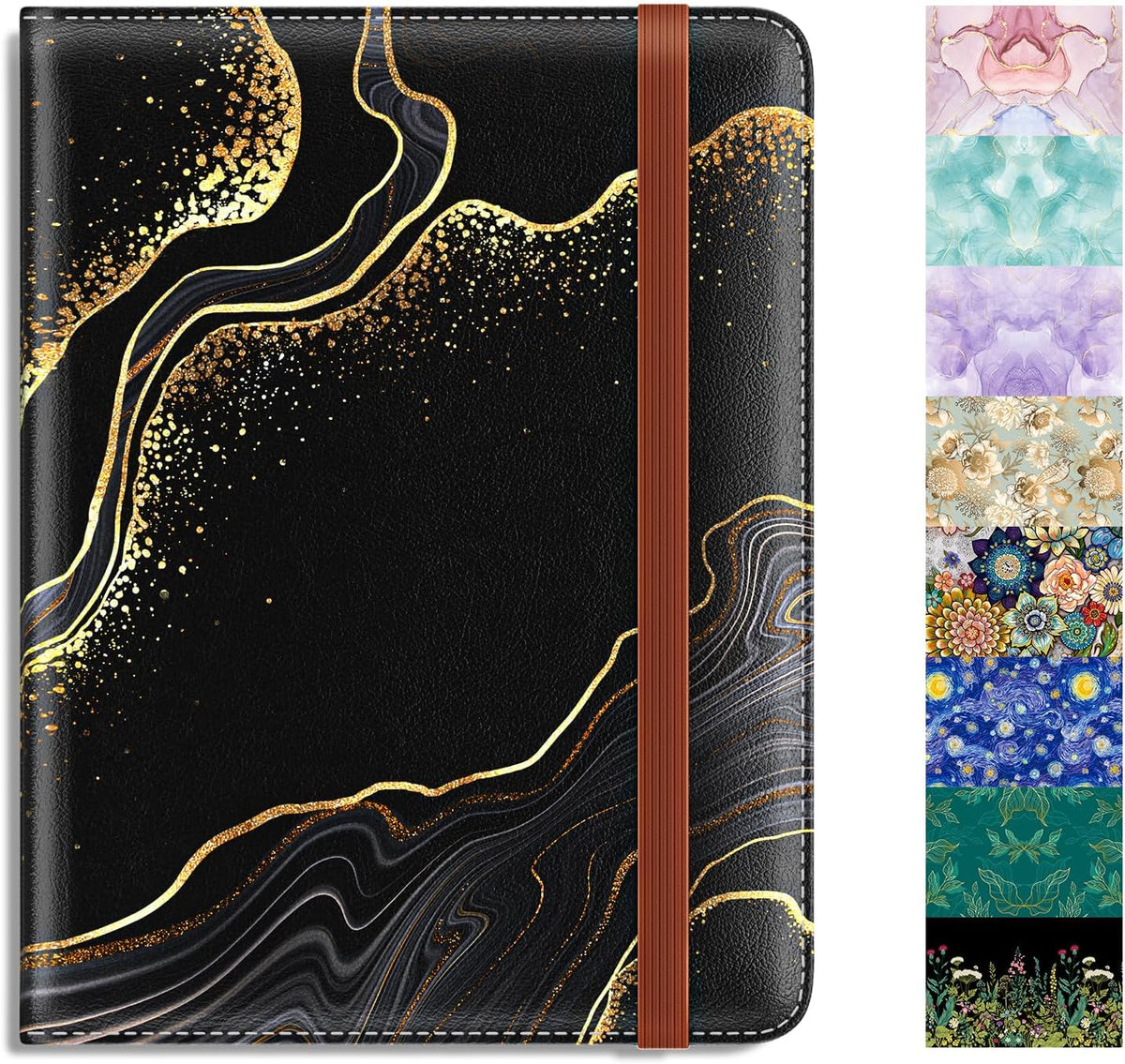 Passport Holder,RFID Blocking Passport Cover, Mandala Flower | Wallet Travel Essentials, Leather Travel Documents Organizer Protector for Women and Men