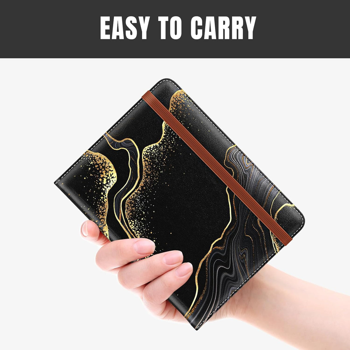 Passport Holder,RFID Blocking Passport Cover, Mandala Flower | Wallet Travel Essentials, Leather Travel Documents Organizer Protector for Women and Men