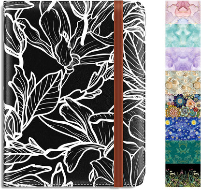 Passport Holder,RFID Blocking Passport Cover, Mandala Flower | Wallet Travel Essentials, Leather Travel Documents Organizer Protector for Women and Men
