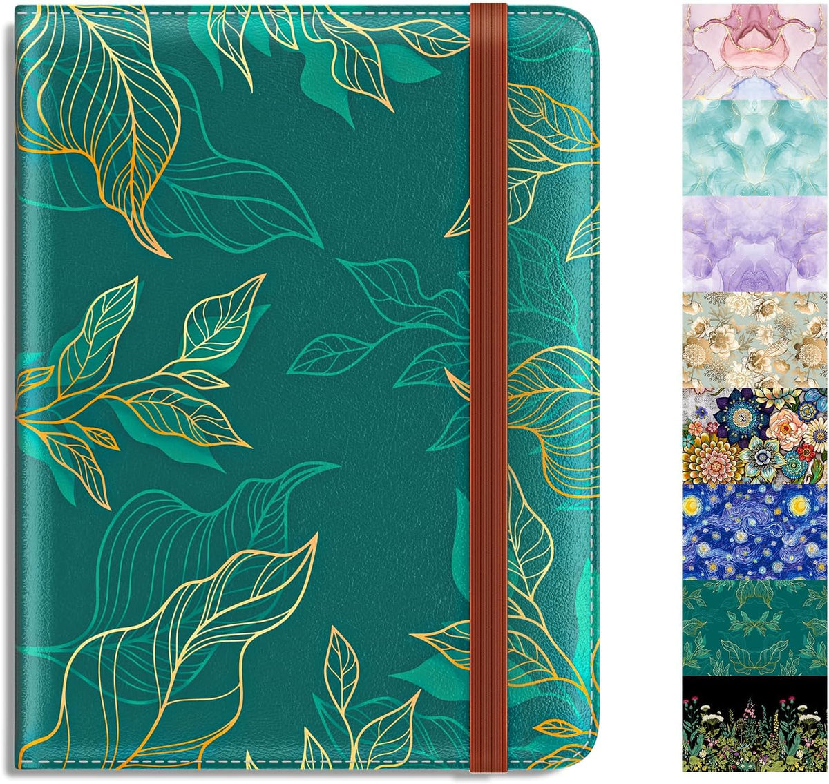 Passport Holder,RFID Blocking Passport Cover, Mandala Flower | Wallet Travel Essentials, Leather Travel Documents Organizer Protector for Women and Men