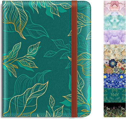 Passport Holder,RFID Blocking Passport Cover, Mandala Flower | Wallet Travel Essentials, Leather Travel Documents Organizer Protector for Women and Men