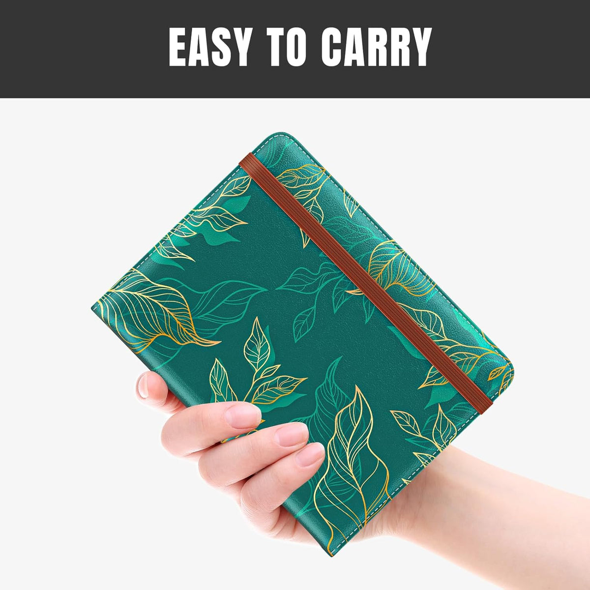 Passport Holder,RFID Blocking Passport Cover, Mandala Flower | Wallet Travel Essentials, Leather Travel Documents Organizer Protector for Women and Men