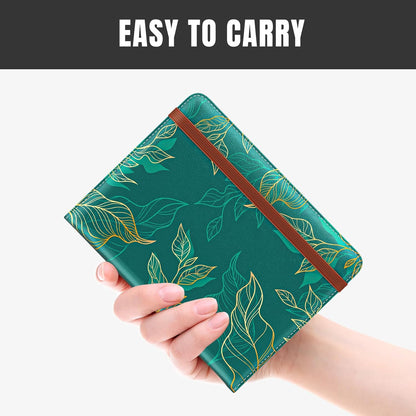 Passport Holder,RFID Blocking Passport Cover, Mandala Flower | Wallet Travel Essentials, Leather Travel Documents Organizer Protector for Women and Men