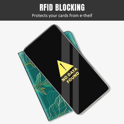 Passport Holder,RFID Blocking Passport Cover, Mandala Flower | Wallet Travel Essentials, Leather Travel Documents Organizer Protector for Women and Men