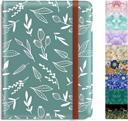 Passport Holder,RFID Blocking Passport Cover, Mandala Flower | Wallet Travel Essentials, Leather Travel Documents Organizer Protector for Women and Men