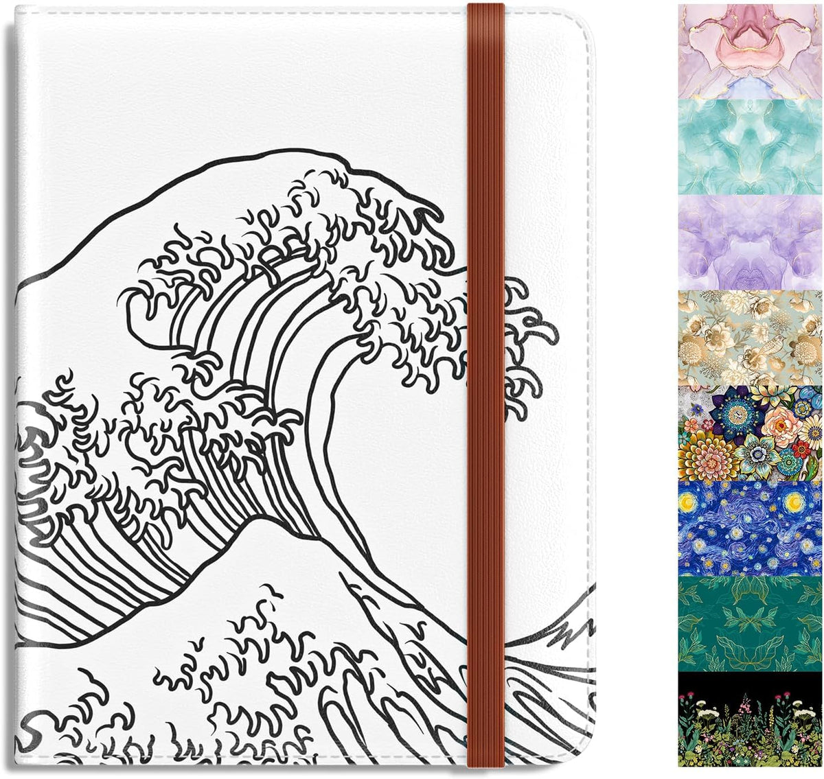 Passport Holder,RFID Blocking Passport Cover, Mandala Flower | Wallet Travel Essentials, Leather Travel Documents Organizer Protector for Women and Men