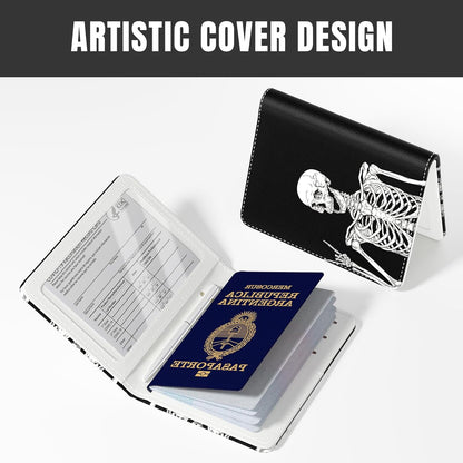 Passport Holder,RFID Blocking Passport Cover, Mandala Flower | Wallet Travel Essentials, Leather Travel Documents Organizer Protector for Women and Men
