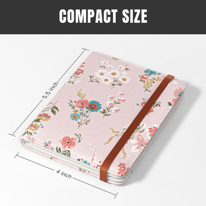 Passport Holder,RFID Blocking Passport Cover, Mandala Flower | Wallet Travel Essentials, Leather Travel Documents Organizer Protector for Women and Men