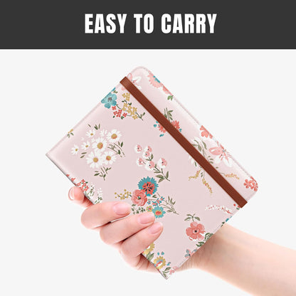 Passport Holder,RFID Blocking Passport Cover, Mandala Flower | Wallet Travel Essentials, Leather Travel Documents Organizer Protector for Women and Men