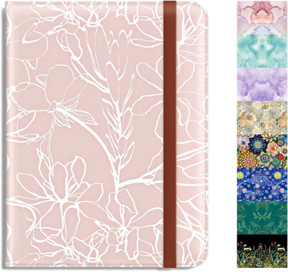 Passport Holder,RFID Blocking Passport Cover, Mandala Flower | Wallet Travel Essentials, Leather Travel Documents Organizer Protector for Women and Men