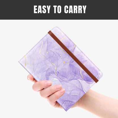 Passport Holder,RFID Blocking Passport Cover, Mandala Flower | Wallet Travel Essentials, Leather Travel Documents Organizer Protector for Women and Men