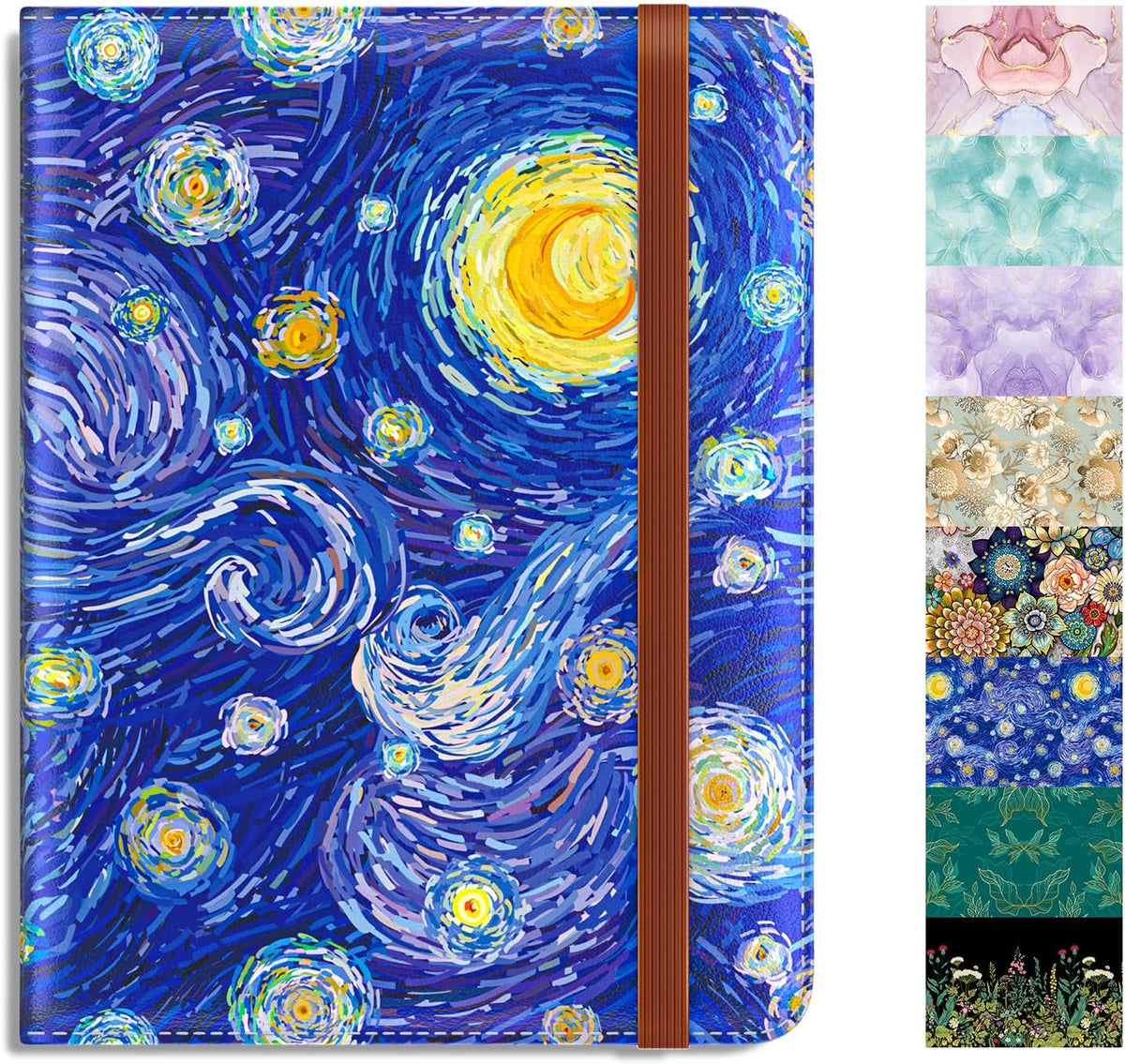 Passport Holder,RFID Blocking Passport Cover, Mandala Flower | Wallet Travel Essentials, Leather Travel Documents Organizer Protector for Women and Men