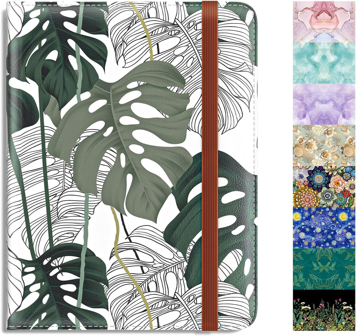 Passport Holder,RFID Blocking Passport Cover, Mandala Flower | Wallet Travel Essentials, Leather Travel Documents Organizer Protector for Women and Men