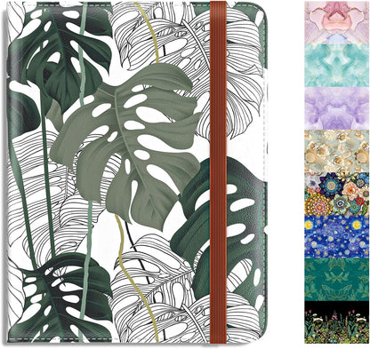 Passport Holder,RFID Blocking Passport Cover, Mandala Flower | Wallet Travel Essentials, Leather Travel Documents Organizer Protector for Women and Men