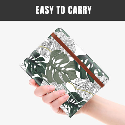 Passport Holder,RFID Blocking Passport Cover, Mandala Flower | Wallet Travel Essentials, Leather Travel Documents Organizer Protector for Women and Men