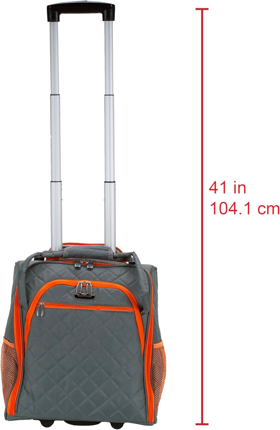 Melrose Upright Wheeled Underseater Carry-On Luggage, Purple