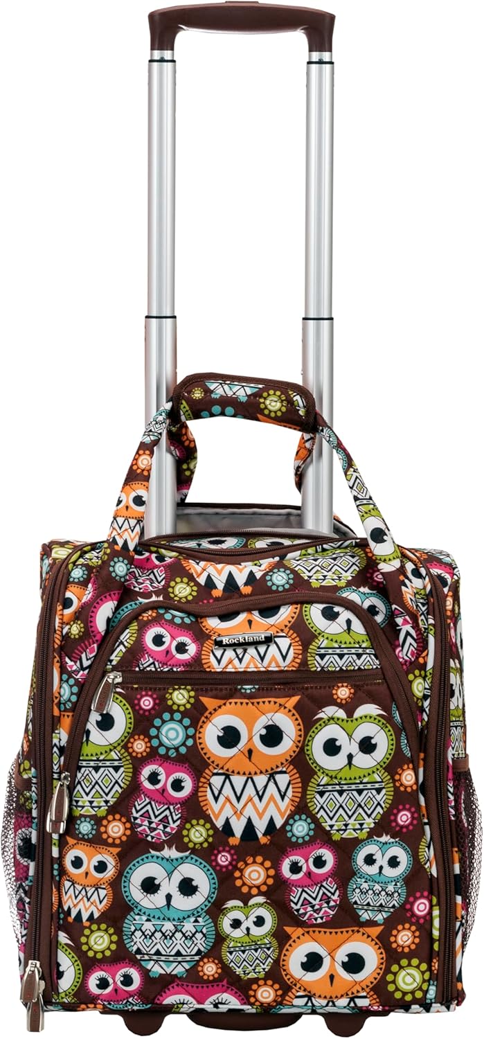 Melrose Upright Wheeled Underseater Carry-On Luggage, Purple