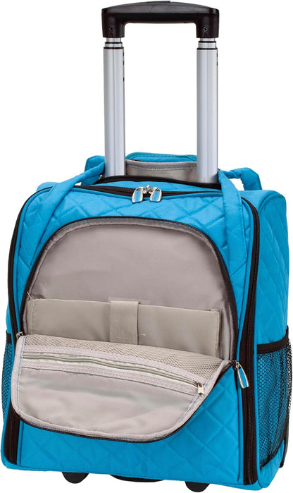 Melrose Upright Wheeled Underseater Carry-On Luggage, Purple