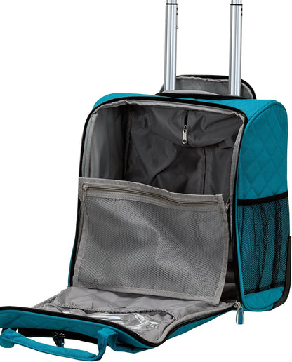 Melrose Upright Wheeled Underseater Carry-On Luggage, Purple