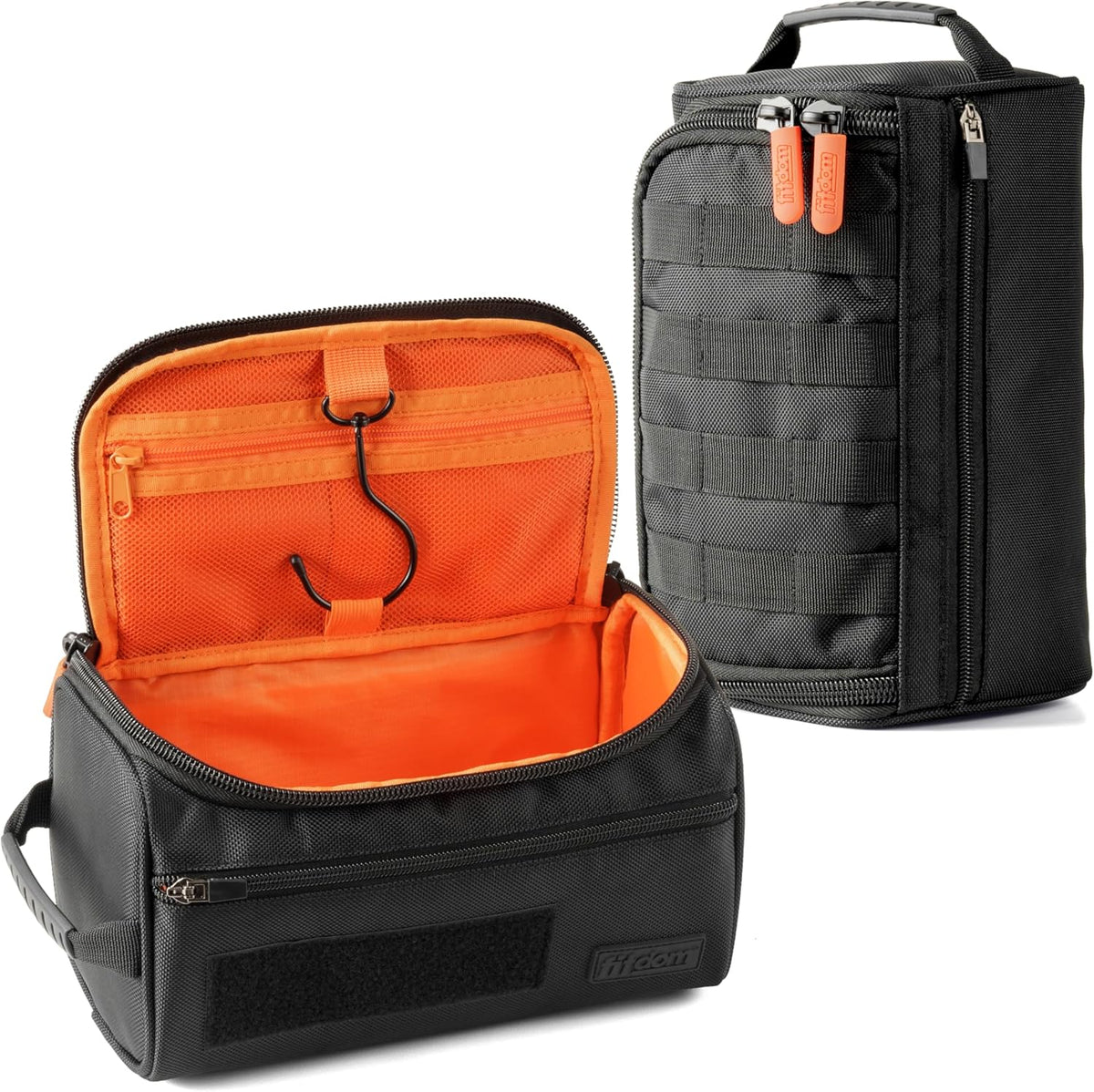 Hanging Toiletry Bag Tactical Dopp Kit Case For Men. Perfect For Travel & Storage. Fits Large & Small Cosmetic, Clipper, Toothbrush, Shaving & Shower Care. Best Overnight Organizer