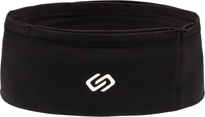 VersaMax Running Belt, Anti-Theft Travel Money Band, Black, S | Secure Stretch Double-Flap Waist Pack Fits All Cell Phones. Pickpocket-Proof Travel Passport Pouch & Medical Device Holder