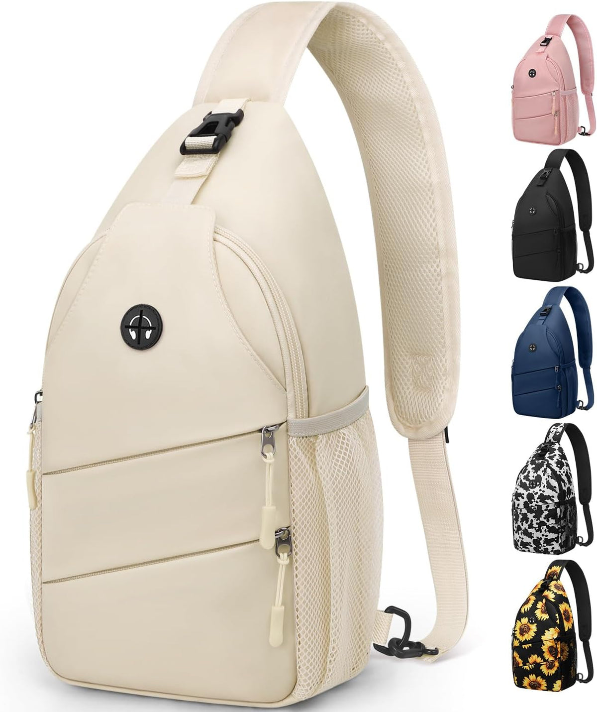 Crossbody Bags for Women Men Trendy Sling Bag Backpack Casual Chest Bag with Convertible Shoulder Strap