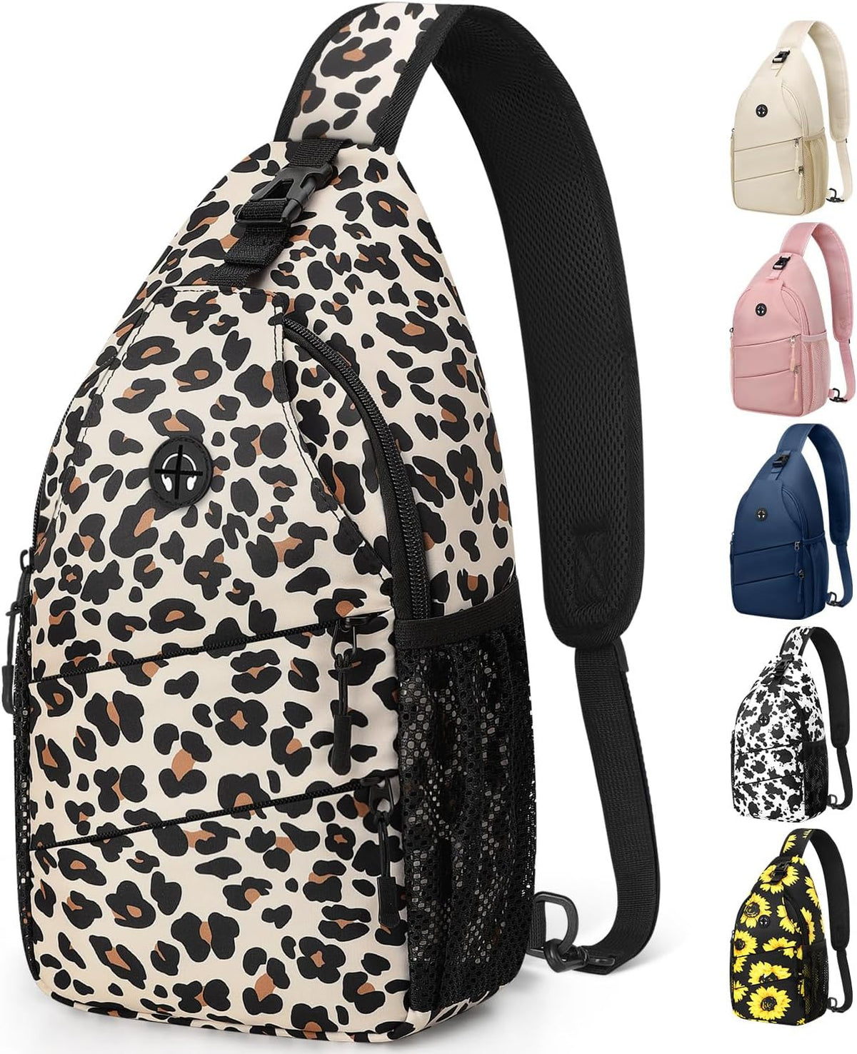 Crossbody Bags for Women Men Trendy Sling Bag Backpack Casual Chest Bag with Convertible Shoulder Strap