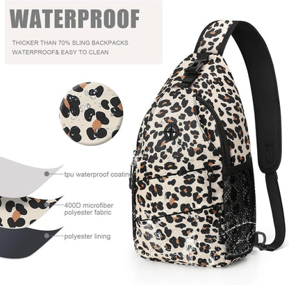 Crossbody Bags for Women Men Trendy Sling Bag Backpack Casual Chest Bag with Convertible Shoulder Strap