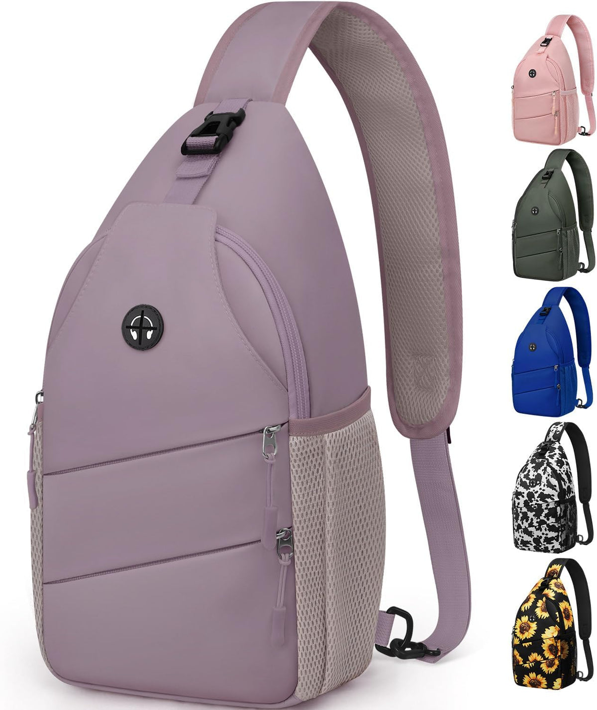 Crossbody Bags for Women Men Trendy Sling Bag Backpack Casual Chest Bag with Convertible Shoulder Strap