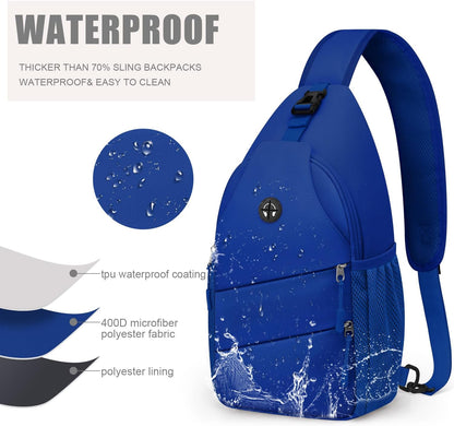 Crossbody Bags for Women Men Trendy Sling Bag Backpack Casual Chest Bag with Convertible Shoulder Strap